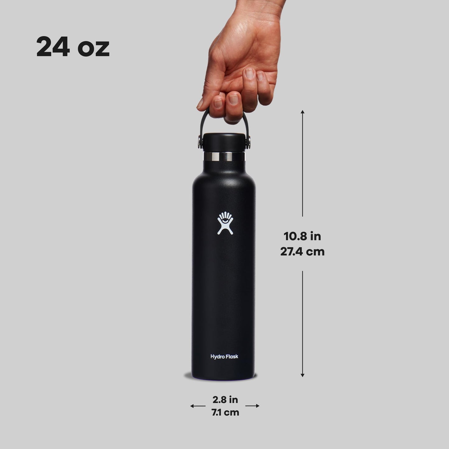 Hydro Flask 24 Oz Standard Flex Cap Black