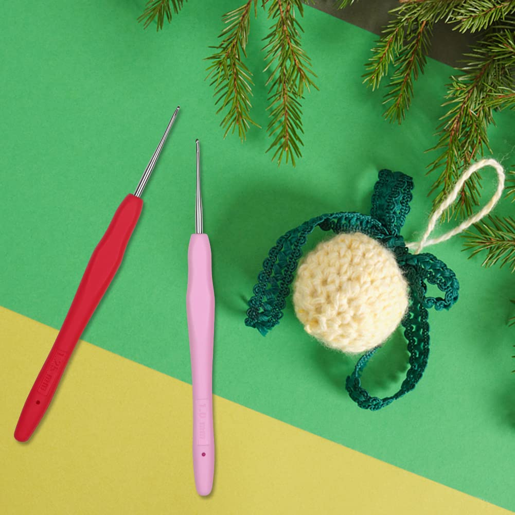 Small Size Crochet Hook Lace Crochet Needle QLRFFLJOY 0.5mm Crochet Hook Embroidery Thread Knitting Weaving Tool DIY Lace Yarn Crochet Needles (0.5 mm)