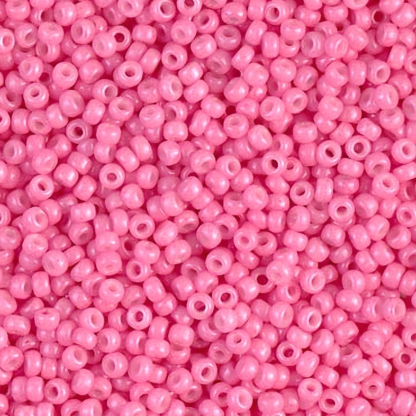 Miyuki Round Glass Seed Beads Size 11/0 Dyed Opaque Pink 23 Grams