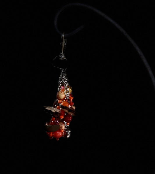 Orange Glow Purse Charm