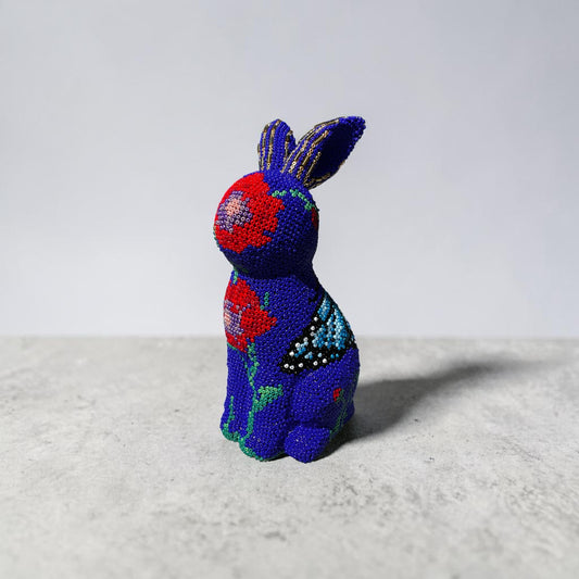 Poppy - Hand Beaded Ceramic Rabbit