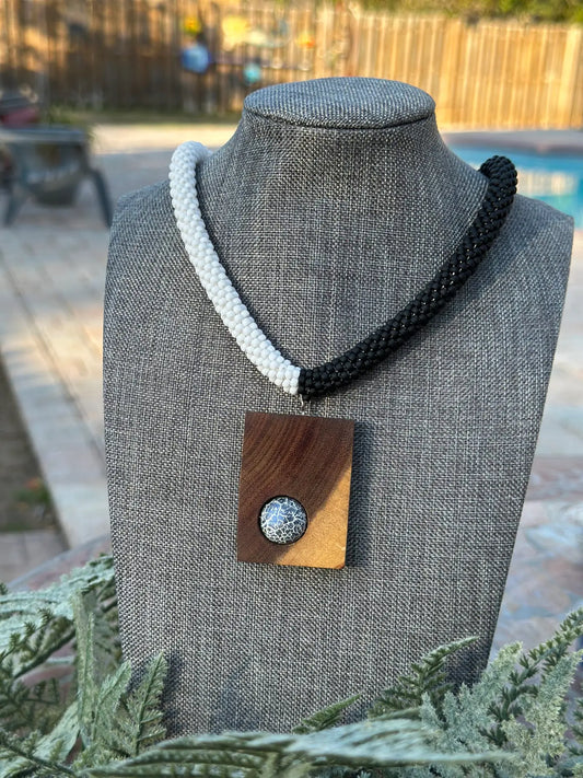 🖤 Monochrome Muse Statement Necklace image 0