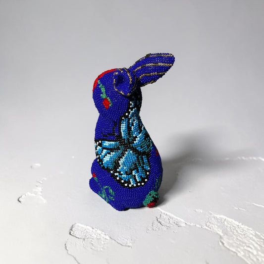 Poppy - Hand Beaded Ceramic Rabbit