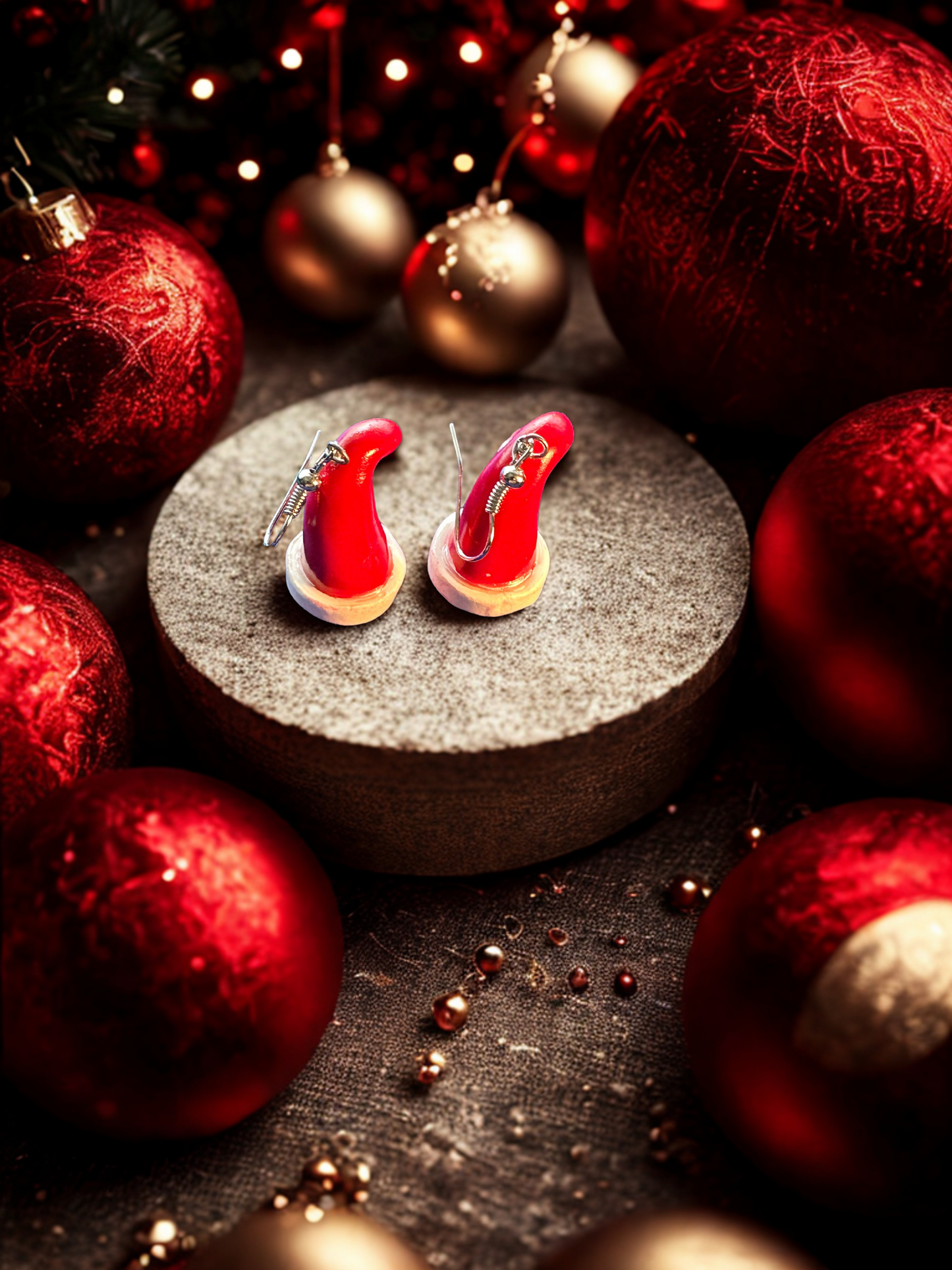 Santa Hat Earrings