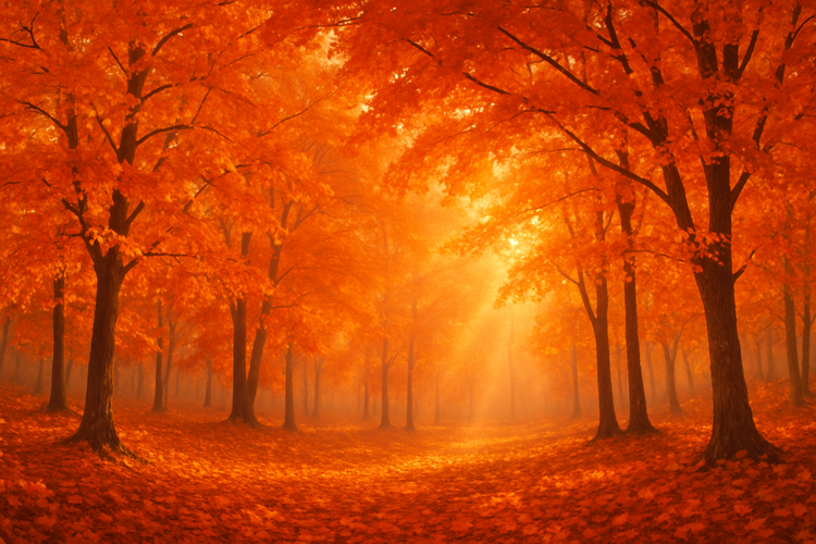 September Color of the Month - Orange Glow