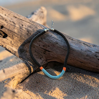 Reef Line Necklace - Deep Water, Bright Reef