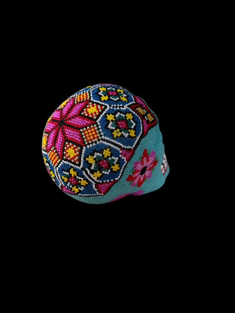Garden of the Mind — One-of-a-Kind Beaded Skull Sculpture