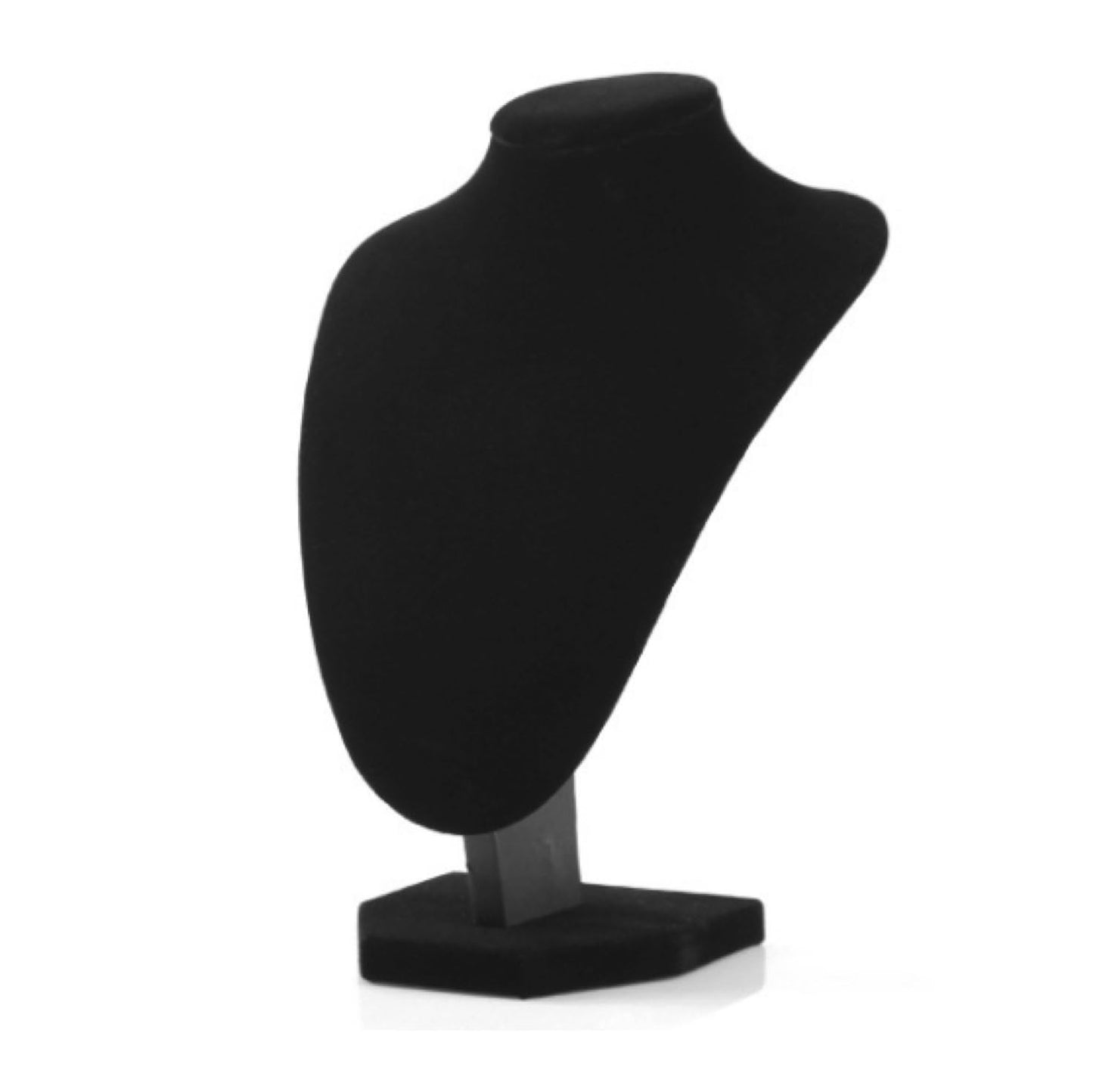 Comelyjewel 3pcs/Pack 9 Inches Velvet Necklace Holder, Jewelry Organizer for Women, Elegant Jewelry Organizers and Storage Solution, Mannequins Bust Stand for Necklaces and Accessories (Black)