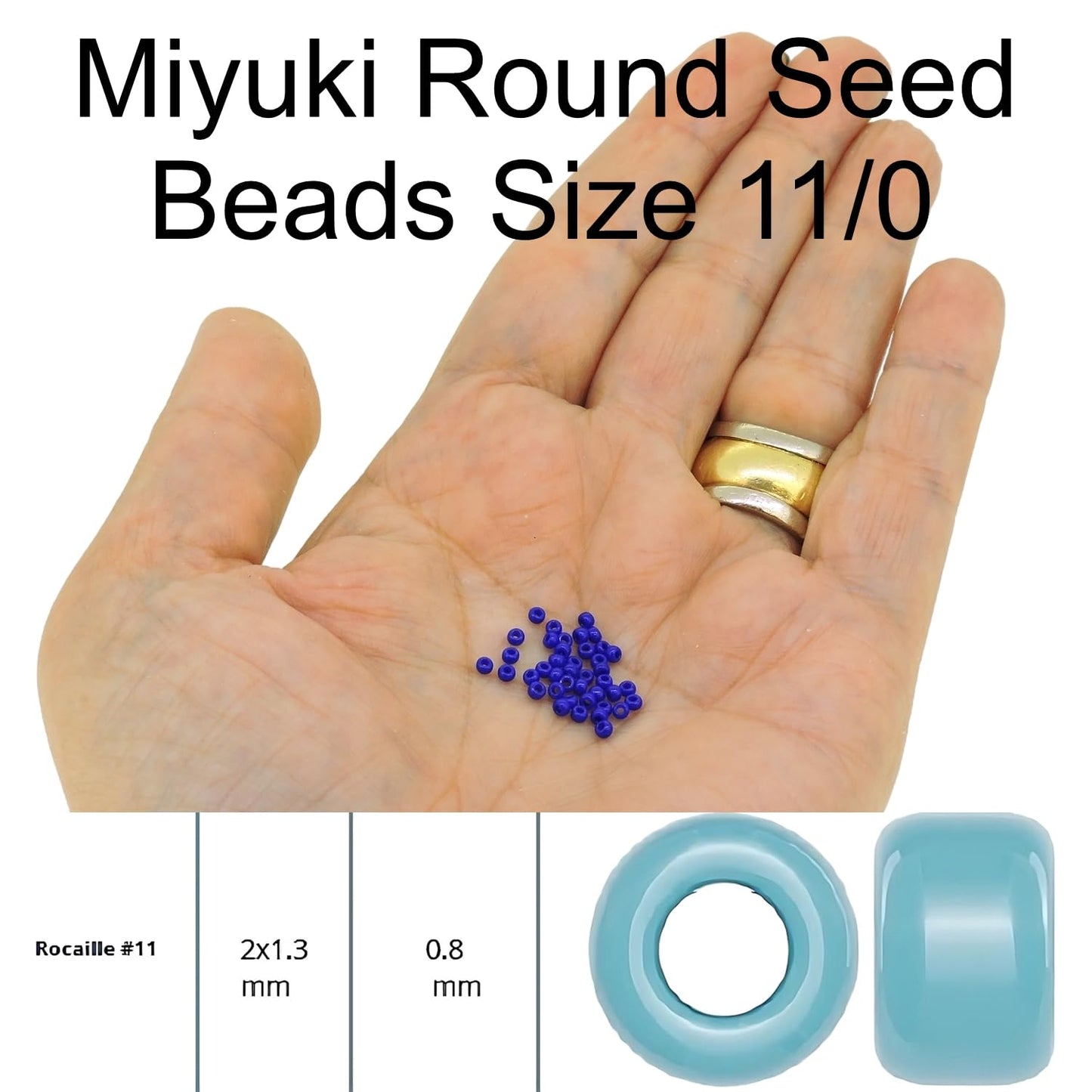 Miyuki Round Glass Seed Beads Size 11/0 Dyed Opaque Pink 23 Grams