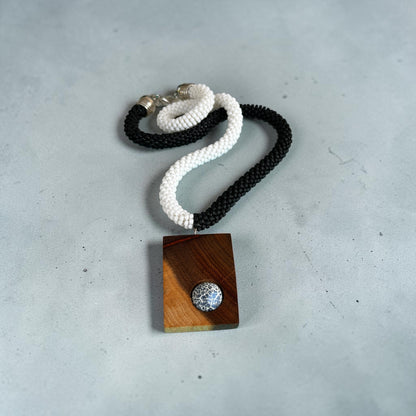 Monochrome Muse Statement Necklace