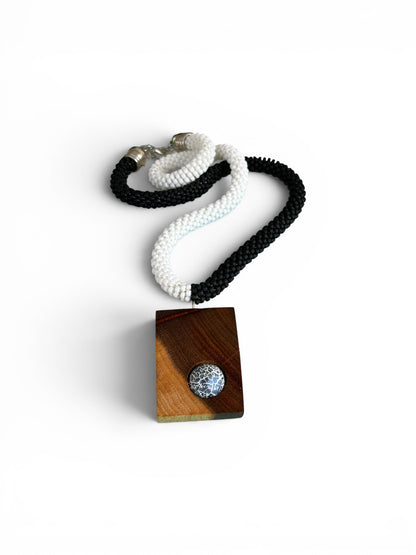 Monochrome Muse Statement Necklace