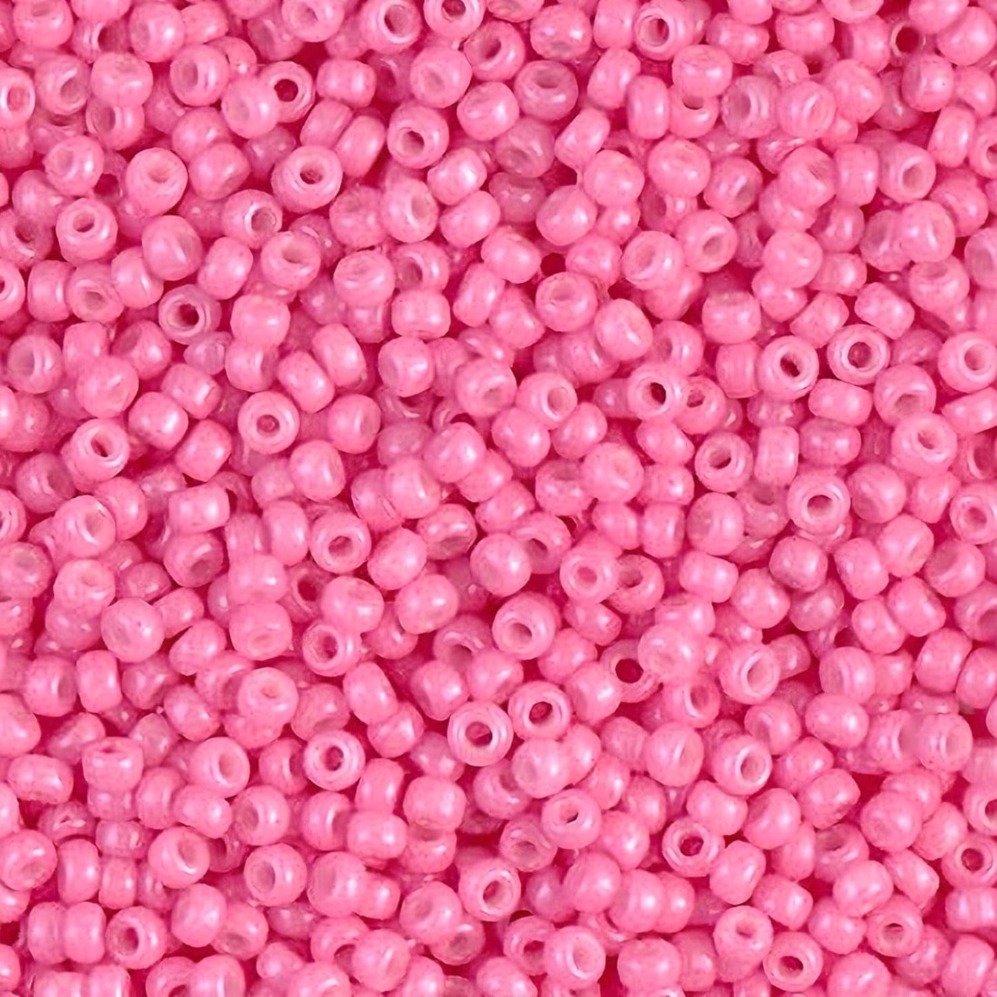 Miyuki Round Glass Seed Beads Size 11/0 Dyed Opaque Pink 23 Grams