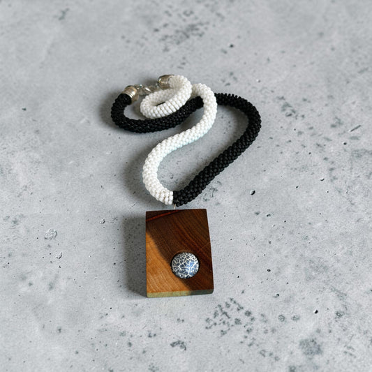 Monochrome Muse Statement Necklace
