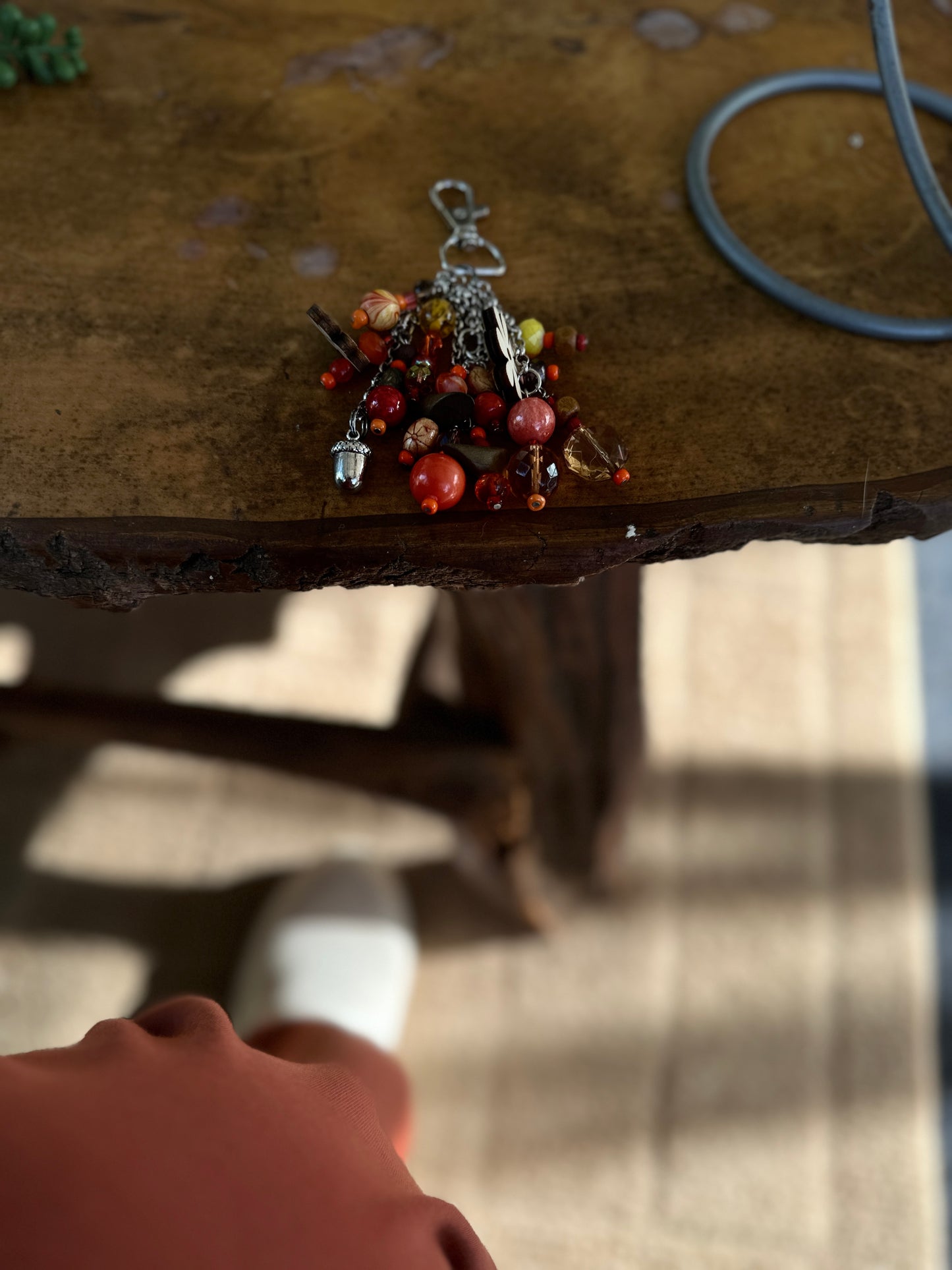 Orange Glow Purse Charm