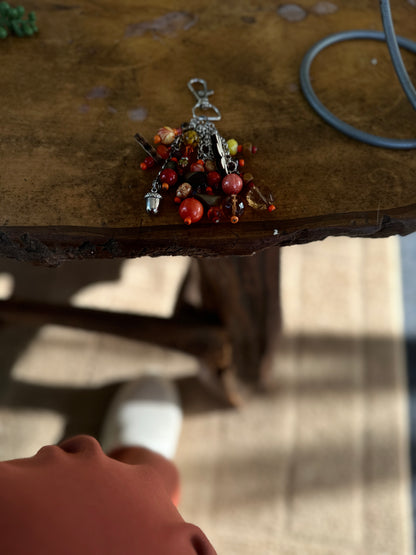 Orange Glow Purse Charm