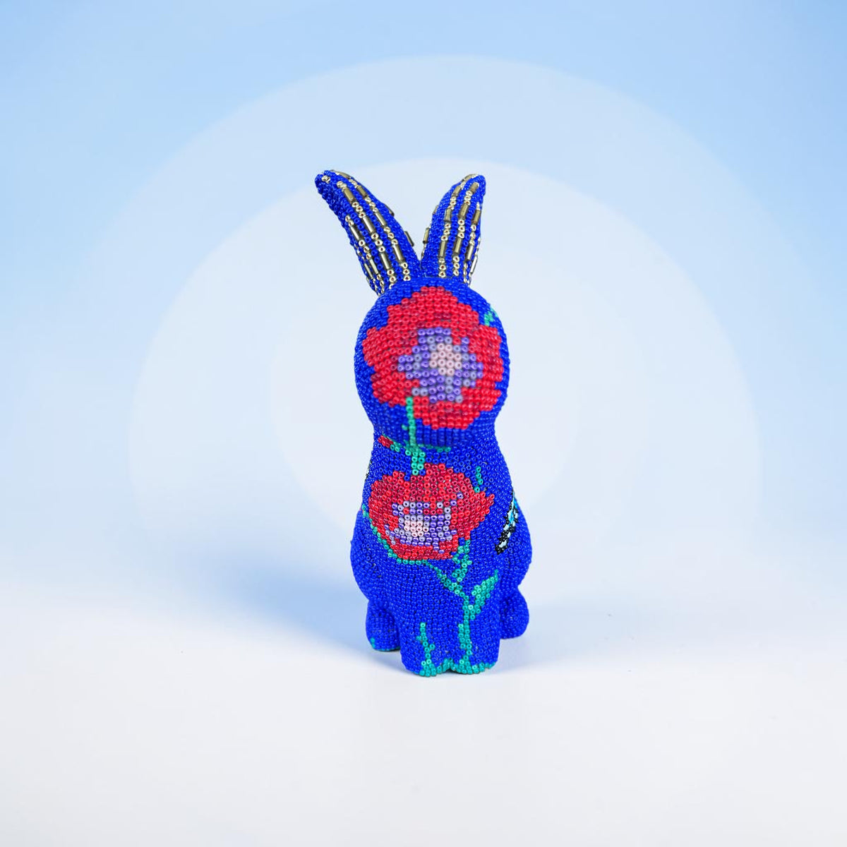 Poppy - Hand Beaded Ceramic Rabbit