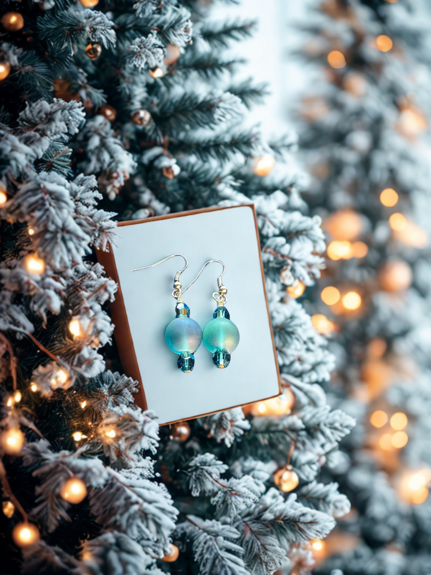 Holiday Blue Earrings