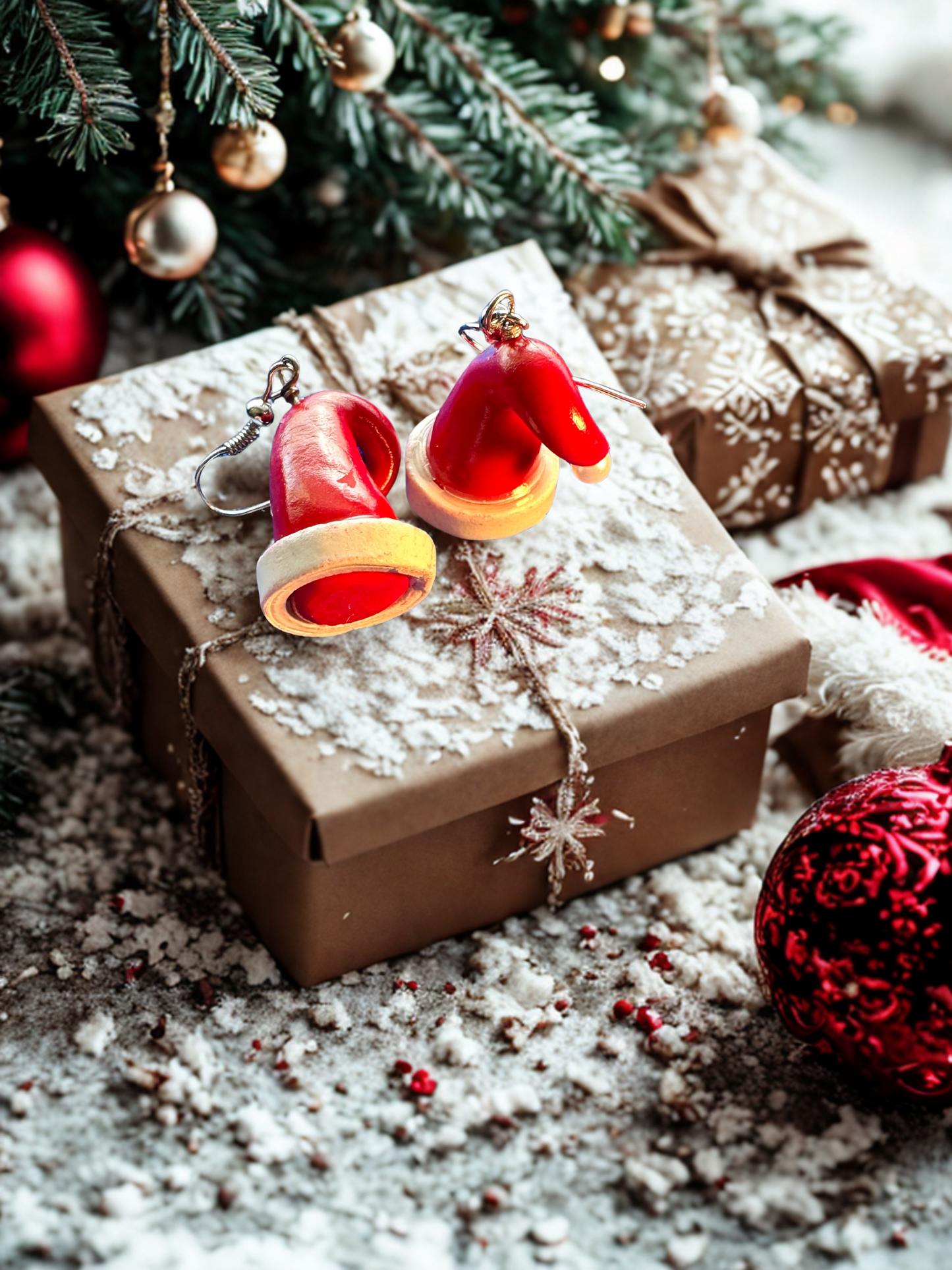 Santa Hat Earrings